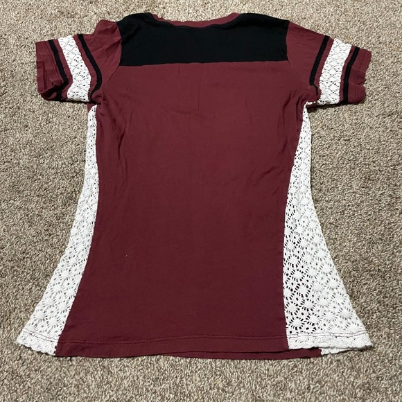 Affliction American Metal Graphic T Shirt Eagle Skull Sword Rhinestone - Picture 3 of 4